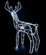 Animated LED Reindeer Outdoor Christmas Decoration 216 LED, Cool White