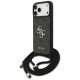 Guess 4G Big Logo Cord Stap Crossbody Phone Case Cover iPhone 17 Pro Max - Black