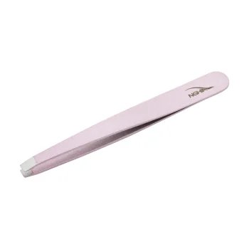 Nghia N.404 Straight Eyebrow Tweezers, Pink
