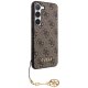 Guess Samsung Galaxy S23 Case 4G Charms Collection, Brown