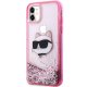Apple iPhone 11 6.1\'\' Karl Lagerfeld Glitter Choupette Head Cover Case, Pink | Telefona Vāciņš Maciņš Apvalks...