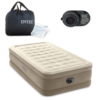 INTEX 64426 Single Air Mattress with Built-in Electric Pump 191x99x46 cm