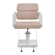 Hairdressing Chair Gabbiano Porto Beige with White Base