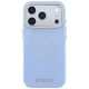 Guess Perforated 4G Gold Logo MagSafe Case for iPhone 18 Pro Max / 17 Pro Max, Light Blue