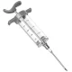 Ruhhy 00023055 Meat Injector Syringe with 3 Needles, 50 ml