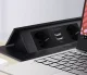 Izoxis 21446 Retractable Desk Power Strip with 2x USB, Black