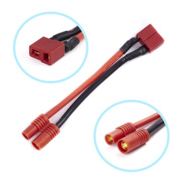 2 Connector Adapter RC T-Dean ( Female ) to FF 3.5mm ( Female )