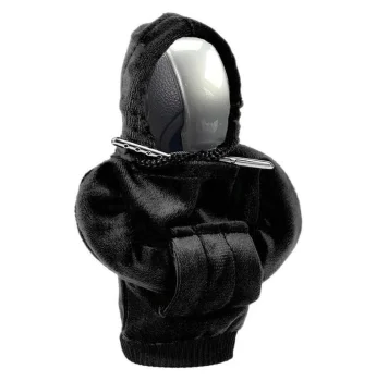 Universal Gear Shift Knob Cover Hoodie, Black