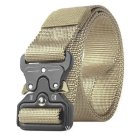 Tactical Webbing Belt with Quick Release Buckle, Desert
