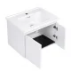 ModernHome Wall-Mounted Bathroom Cabinet with Sink and Mirror