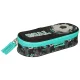 Bambino single-compartment school pencil case with football design
