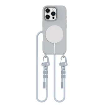 Tech-Protect iPhone 16 Pro Max Case MagNecklace MagSafe with Lanyard, Gray