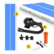 Inflatable Gymnastics Air Track Mat 4FIZJO AirTrack PRO 8x2x0.3 m with Pump, Blue