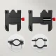 Aluminum Bike Phone Mount 360° Rotation 4.5-6.5 Inch, Black Red