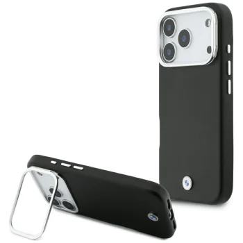BMW M Sign Metal Logo MagSafe Case for iPhone 17 Pro, Black
