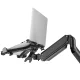 Maclean MC-836 Laptop Holder for VESA Monitor Mounts, 11\"-17\", Black