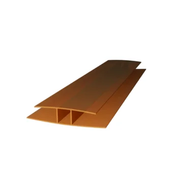 Polycarbonate H-Connection Profile PC-H 8-10 mm, Bronze