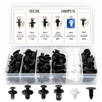 Car Trim Clips and Fasteners Assortment Set, 100 pcs