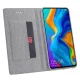 Huawei P Smart Z / Y9 Prime 2019 VILI DMX Cross Texture Leather Wallet Cover Case, Grey