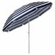 Large foldable beach garden umbrella with 160 cm canopy, brown