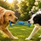 Braided Rope Tug Toy with Ball for Dogs 27 cm
