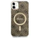 Guess iPhone 11 Case 4G MagSafe, Brown
