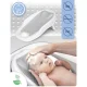 Nukido Nk-279 Foldable Baby Bathtub with Thermometer and Insert, White-Grey