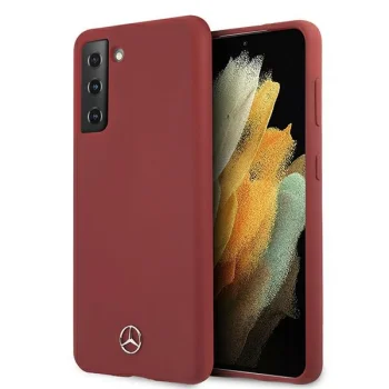 Mercedes Case for Samsung Galaxy S21+ Silicone Line, Red