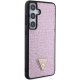 Samsung Galaxy S24+ Plus (SM-S926) Guess Rhinestone Triangle Case Cover, Pink