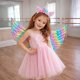 Kids Unicorn Carnival Costume, Wings and Headband, Rainbow