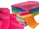 Microfiber cleaning cloth set for windows and surfaces, 4 pcs