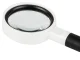 Classic Magnifying Glass with 50mm Glass Lens, 7x Magnification, Black/White