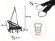 Garden Home Hammock Chair Swing \"Stork Nest\" with Pillow, Black