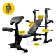 4Fizjo 1501 ULTRA Training Bench with Rack, Black