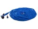 Expandable Garden Hose Set with Spray Gun 15-45m, Blue