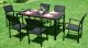 Садовый стол на 6 персон Multigarden 156x78 см, черный