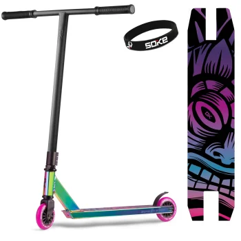 Soke Evo Street Stunt Scooter, Black Neochrome