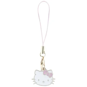 Hello Kitty Charm Kitty Head Phone Pendant - Pink