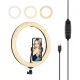 PULUZ LED Ring Light with Phone Holder and USB-C