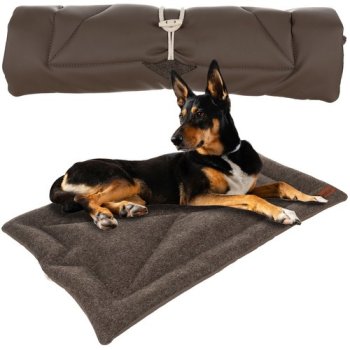 Purlov Portable Pet Bed for Medium Dogs 24593, 77x59 cm, Brown