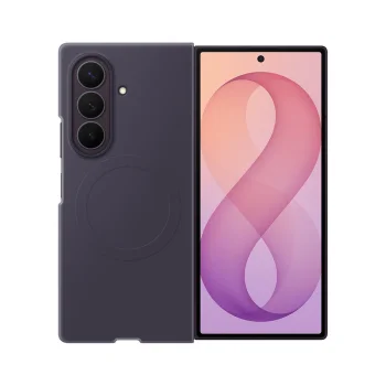Samsung Silicone Magnet Case for Galaxy Z Fold 8 with 2 Screen Films, Purple