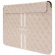 Guess 4G Printed Stripes Laptop Sleeve up to 16\", Pink