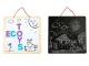 Ecotoys 3in1 Magnetic and Chalk Board with Letters