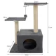 Purlov 71 cm Cat Tree with Scratching Post, Grey