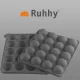 Ruhhy 21808 Silicone Cake Pop Mold, 20-Cavity Sphere Baking Form