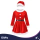 Mrs. Claus Costume Glimz (Dress, Hat, Belt)