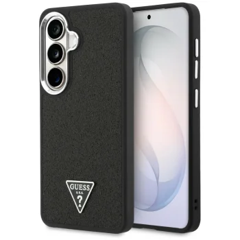 Guess Fixed Glitter Triangle MagSafe Case for Samsung Galaxy S26+ - Black