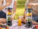 Pārnēsājams USB blenderis 500ml smūtijiem ar LED displeju, pelēks