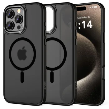 Apple iPhone 16 Pro 6.3'' Tech-Protect MagEdge MagSafe Case Cover, Semi-Transparent
