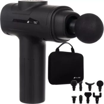 Malatec 00023642 Massage Gun with 8 Attachments, Black